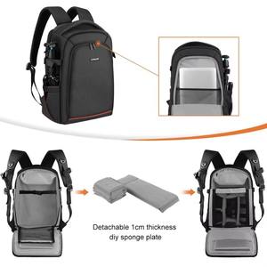 Mochila portátil de doble hombro para uso en exteriores, bolsa impermeable para cámara Digital con cubierta para lluvia, solución de almacenamiento de equipos de vídeo - Product Image 5