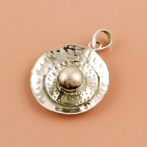 จี้เงินแท้ 925 ประดับด้วยพลอยลาพิสลาซูลีธรรมชาติ ตัวเรือนแบบฝังขอบ งานแฮนด์เมด สไตล์คลาสสิกโบราณ สำหรับงานแต่งงาน-คุณภาพดี - Product Image 4