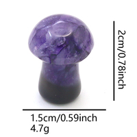 Breloques champignon rayure Druzy géode Agate guérison pierres précieuses cristaux champignon pierre semi-précieuse artisanat pour la décoration de la maison
