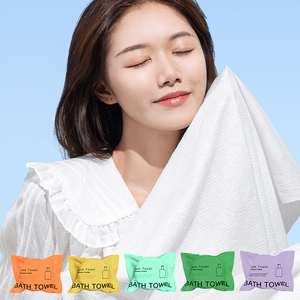 ผ้าขนหนูอาบน้ำแบบใช้แล้วทิ้ง น้ำหนักเบา พกพาสะดวก ระบายอากาศได้ดี ผลิตจากผ้าไม่ถักทอ บีบอัดสำหรับการเดินทาง โรงแรม ชายหาด สระว่ายน้ำ - Product Image 5