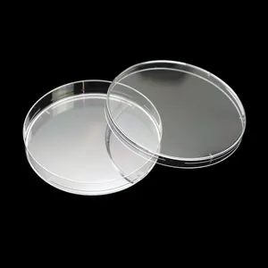 Materiali di consumo di plastica da laboratorio economici all'ingrosso piatti di Petri in plastica di polistirene sterilizzati usa e getta 90*15mm