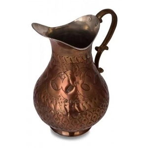 Carafe en cuivre en Relief de Style Ottoman pour Service de boissons, couleur oxyde Surahi - Product Image 2