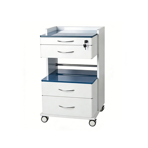 <span class=keywords><strong>Armoire</strong></span> de rangement médical mobile verrouillable à 3 tiroirs pour le stockage d'instruments en milieu hospitalier et clinique - Product Image 1