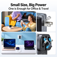 Chargeur mural GaN ToW en gros avec affichage intelligent IA, adaptateur secteur pour ordinateur portable et téléphone, chargeurs et adaptateurs avec prises US, UK, EU