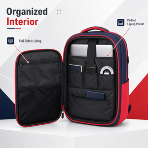 Zaino per Laptop 15" con Scomparto Imbottito, Rete Traspirante, Resistente all'Acqua DWR, Leggero per Lavoro, Escursionismo, <span class=keywords><strong>Viaggi</strong></span> OEM - Product Image 3