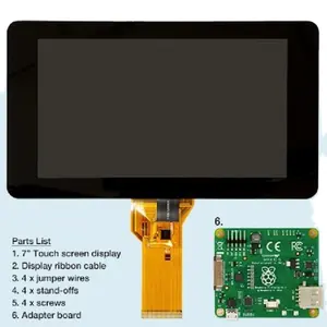 Raspberry pi touch screen official 7inch size for raspberry pi 5/raspberry pi 3b