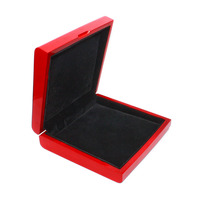 Boîte de rangement de bijoux en bois luxueuse avec logo personnalisé pour boîtes à pendentifs