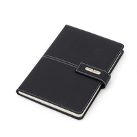Ensemble cadeau d'entreprise personnalisé en cuir PU, carnet A5, journal, vente en gros, cadeau d'affaires de luxe, carnet avec stylo