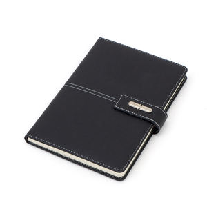 定制Pu皮革笔记本企业礼品套装A5日记本批发促销豪华商务礼品笔记本带笔 - Product Image 2