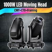 Marslite LED 1000W BSW Framing Moving Head Beam Light CTO CMY Moving Head Stage Light Cabeza Movil LED pour Spectacles de Lumière DJ et Événements