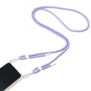 Wholesale Phone Strap Detachable Tab Leather Necklace Phone ropes Manufacture Lanyard for hanging out