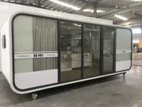 Cabine Apple Conteneur Modulaire de Haute Qualité Pack Plat Préfabriqué Meublé Petite Maison Préfabriquée Maisons Préfabriquées Conteneur Capsule Maison