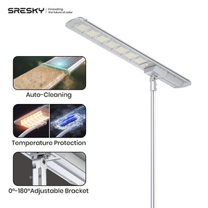 ไฟถนนพลังงานแสงอาทิตย์แบบ LED 60W 80W 100W W ไฟถนนพลังงานแสงอาทิตย์แบบบูรณาการ - Product Image 1