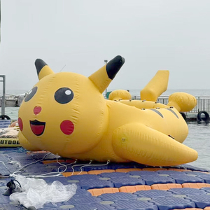 Bouée gonflable Pikachu pour bateaux à moteur, équipement de divertissement gonflable Ours Fraise, vente directe fabricant - Product Image 3