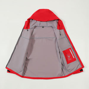 Chubasquero de carcasa suave personalizado de alta calidad impermeable senderismo, montañismo, cremallera de motocicleta estampado informal - Product Image 6
