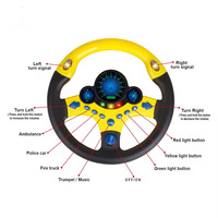 Jeu de conduite simulée éducatif précoce, rotation à 360 degrés, volant musical pour enfant, jouets pour bébé