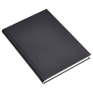 Basics Professional Journal Custom Printed Leather Cover 100 <b>Sheets</b> <b>Black</b> Hardcover Notebook-Gift - Product Image 4
