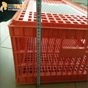 Gabbia di Trasporto per Pollame in Plastica Rinforzata Pieghevole, Cassa per Trasporto Polli in Vendita - Product Image 3