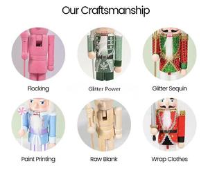 Décoration de table festive en bois, figurine décorative de Noël en bois - Product Image 4