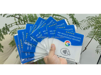 Support de table en acrylique 12 cm pour avis Google, compatible NFC213, pour avis en espagnol, français, italien et autres langues, prêt à être expédié
