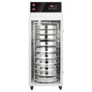 New Thép Không Gỉ Công Nghiệp Máy Sấy Thực Phẩm Dehydrator Máy Với Rotary 10 Khay