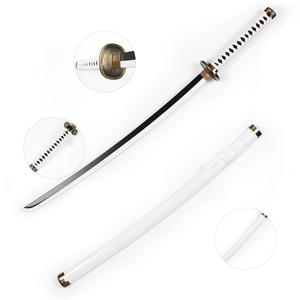 Blanc Roronoa Zoro Cosplay jouet épées une pièce Anime en bois épées réalistes <span class=keywords><strong>Katana</strong></span> - Product Image 1