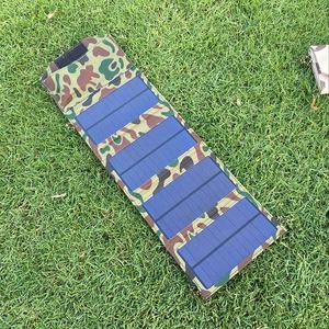 핫 접이식 7W 5V 태양 전지 패널 충전기 휴대 전화 전원 은행 휴대용 태양열 충전기 야외 28W 21W 15W 7W 방수 - Product Image 4