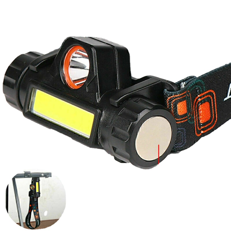 Lampe Frontale LED COB Rechargeable étanche Avec Capteur De Mouvement – Idéale Pour Le Camping Et Bricolage (350 Lumens)