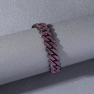 Unique Features Personality Hiphop Style Geometric Shaped Cuban Chain Trendy Exaggerated <b>Charm</b> Bracelet Alloy Men's Bracelets - Product Image 4