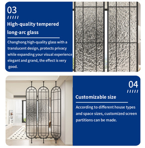 OEM Contemporary Stainless Steel Laser Cut Panel Living <strong>Room</strong> <strong>Divider</strong> Swivel <strong>Screens</strong> <strong>Room</strong> <strong>Dividers</strong> Black Metal Partitions - Product Image 4