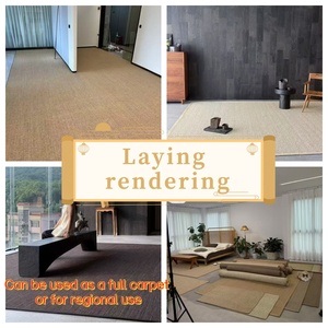 100% Natürlicher Sisal-Webteppich Rutschfester Umweltfreundlicher Jute-Teppich für Schlafzimmer Wohnzimmer Esszimmer Treppen Einkaufszentrum Katzen-Kratzmatte - Product Image 5