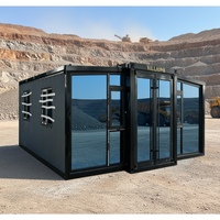 Maison conteneur extensible à double aile - Villa étanche et antirouille pour camping de luxe et maison préfabriquée multi-niveaux
