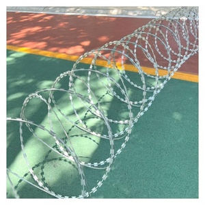 Cerca de seguridad galvanizada tipo <span class=keywords><strong>concertina</strong></span>, alambre de púas anti-escalada, alambre de púas tipo cuchilla, alambre de púas tipo rasuradora para prisión, favorito de los clientes, precio - Product Image 2