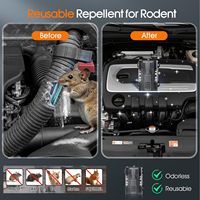 Répulsif à souris ultrasonique GH-716 à brancher avec lumière stroboscopique, alimenté par piles, empêche les souris d'entrer dans les moteurs de voitures