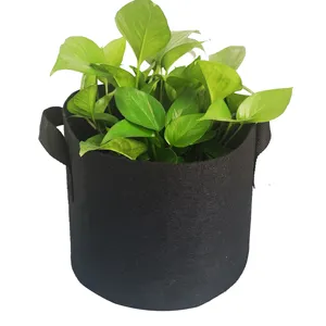3 5 7 10 15 20 100 Galão Não Tecido Tecido Grow Bag Pots Peso Tecido Garden Pots Felt Plant Grow Bags