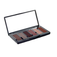Palette de fards à paupières nude en poudre minérale personnalisée 6 couleurs, fini mat et scintillant, longue tenue, waterproof, maquillage cosmétique
