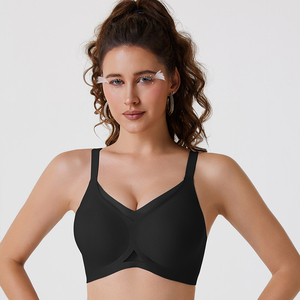 Sutiã Sem Fio Feminino em V, Confortável, Bralette Suporte, Sutiã Tipo Camiseta, Sem Arame, Sem Costura, Push Up, Tamanhos Grandes, Sutiãs do Dia a Dia - Product Image 3