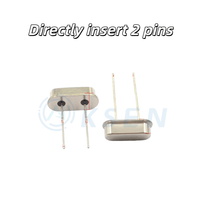 Oscillateur à cristal de quartz AI-KSEN avec insertion directe de cristal passif HC-49S à 2 broches 12MHZ 11.0592M 4M8M10M16M24M25M