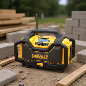 Radio de chantier DeWalt Bluetooth FM DAB Plus avec port AUX 3,5 mm compatible avec les batteries au lithium XR - Product Image 3