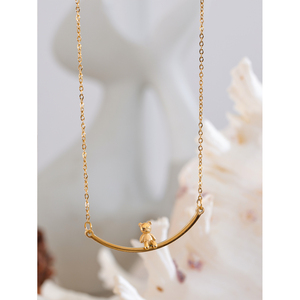 Jinyvoi 4275 Fashion Design carino orso <span class=keywords><strong>collana</strong></span> pendente in acciaio inox squisito romanzo <span class=keywords><strong>collana</strong></span> pendente per le donne gioielli regalo - Product Image 5