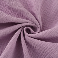 Tissu en mousseline double gaze de haute qualité pour vêtements de nuit et de détente, service OEM/ODM disponible avec échantillon