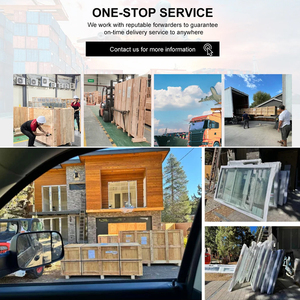 WANJIA Villa moderna in <span class=keywords><strong>PVC</strong></span> porte a doppio battente residenziali impermeabili in vetro porte finestre francesi - Product Image 6