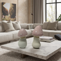 Statue de champignon en céramique quotidienne nordique faite à la main article décoratif mignon pour la maison