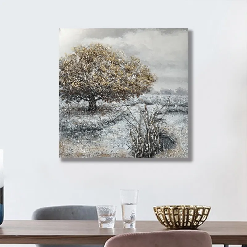 Living Room Wall Decor Big Tree Landscape Wall Painting Canvas Print Wall Art Acrylic Painting Canvas Paintings