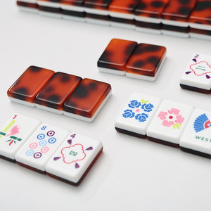 Juego de Fichas de Mahjong de Acrílico con Diseño de Caparazón de Tortuga Americana Oriental, Obra de Arte Clásica Original, Regalo, Venta al por Mayor, En Stock, Envío Rápido - Product Image 4