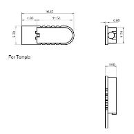 Acetate Flex Hinge for 3D Printing Injection for Wooden <b>Eyeglass</b> Frame <b>Parts</b> - Product Image 5
