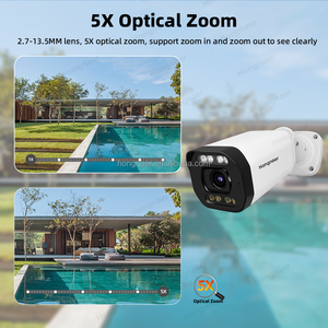 Hongnaer 4MP 2k màu tầm nhìn ban đêm PoE không dây Bullet IP máy ảnh Xmeye Pro icsee 5x Zoom quang học nhà CCTV PoE an ninh máy ảnh - Product Image 3