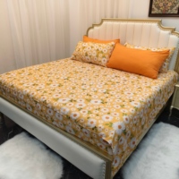 Ensemble de literie 6 pièces en microfibre brossée 1800TC personnalisable, ultra doux, avec drap-housse à poches profondes pour lit King Size et 4 taies d'oreiller