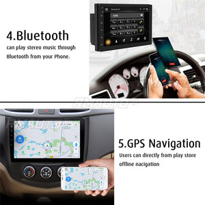 Autoradio MP5 IMars 7 pouces 2 Din pour Android 8.0, écran 2.5D, GPS, WIFI, Bluetooth, FM avec caméra arrière, 4G, STOCK EU - Product Image 5