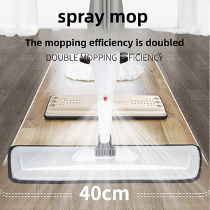 Mopa con Rociador de Fibra <span class=keywords><strong>Fina</strong></span>, Mopa Giratoria de 39 cm para <span class=keywords><strong>Limpieza</strong></span> de Pisos de Gran Área - Product Image 2